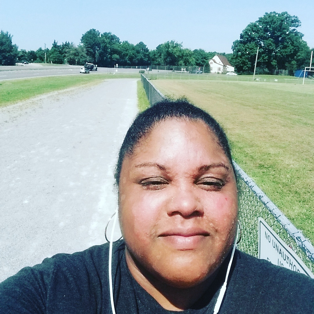 Outside on the track